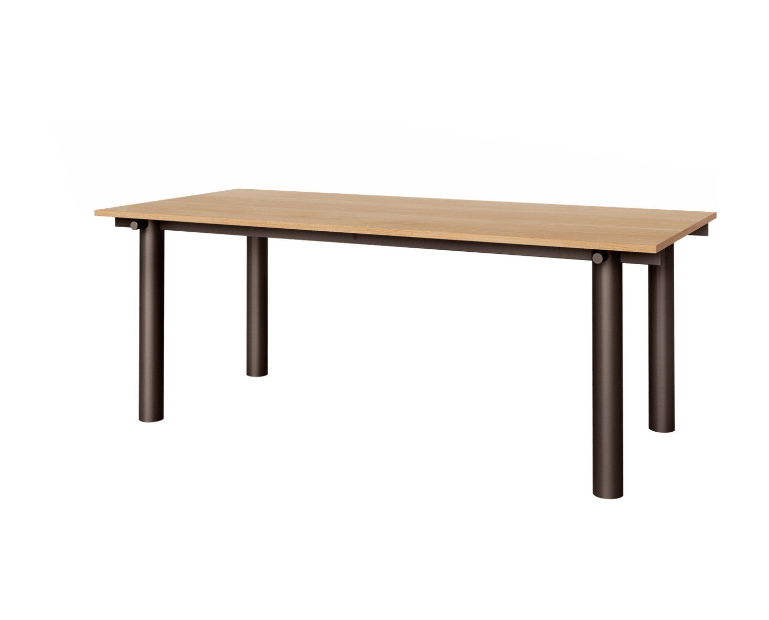 Ferm-Living-Atura-Matbord-200x90-Dark-Chocolate-Natural-Oak-2c