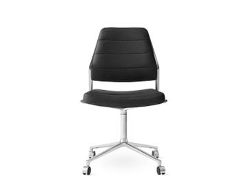 Vipp-454-Swivel-Chair-Black-Leather-Castors