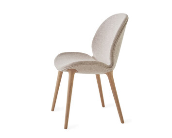 Vipp 462 Lodge Stol i stoffet Chestnut/Beige med lyse egetræben