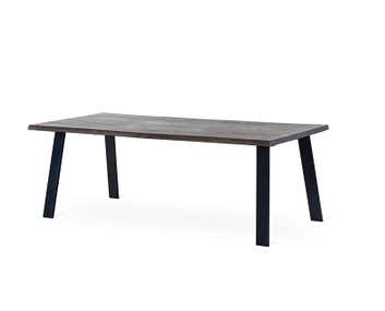 Exxet matbord Utställda ben Smoked Ek