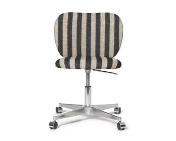Ferm-Living-Rico-Chair-Castors-Louisiana-Sand-Black