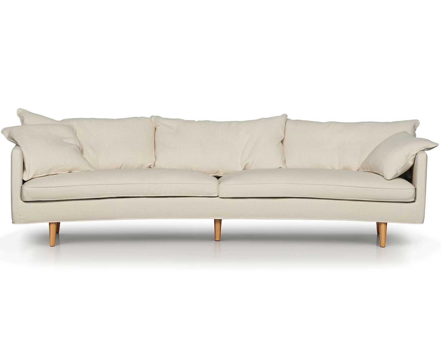 Sits Julia 4-pers. XL buet i stof Caleido 1419 Natural