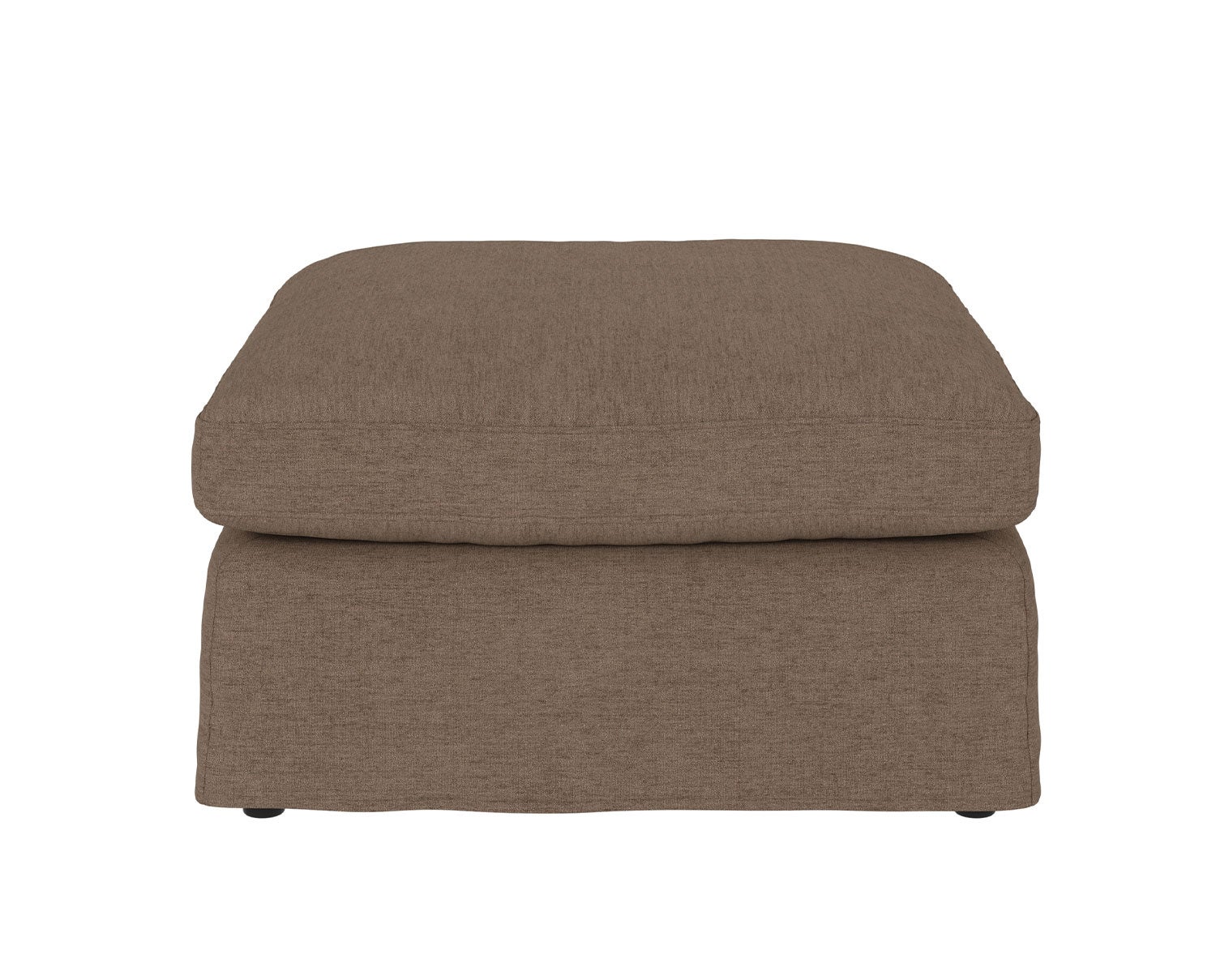 Peyton Fodskammel i stoffet Ursula 299 Brun