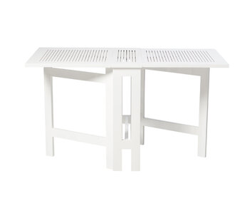 Butterfly klapbord i hvid mahogni