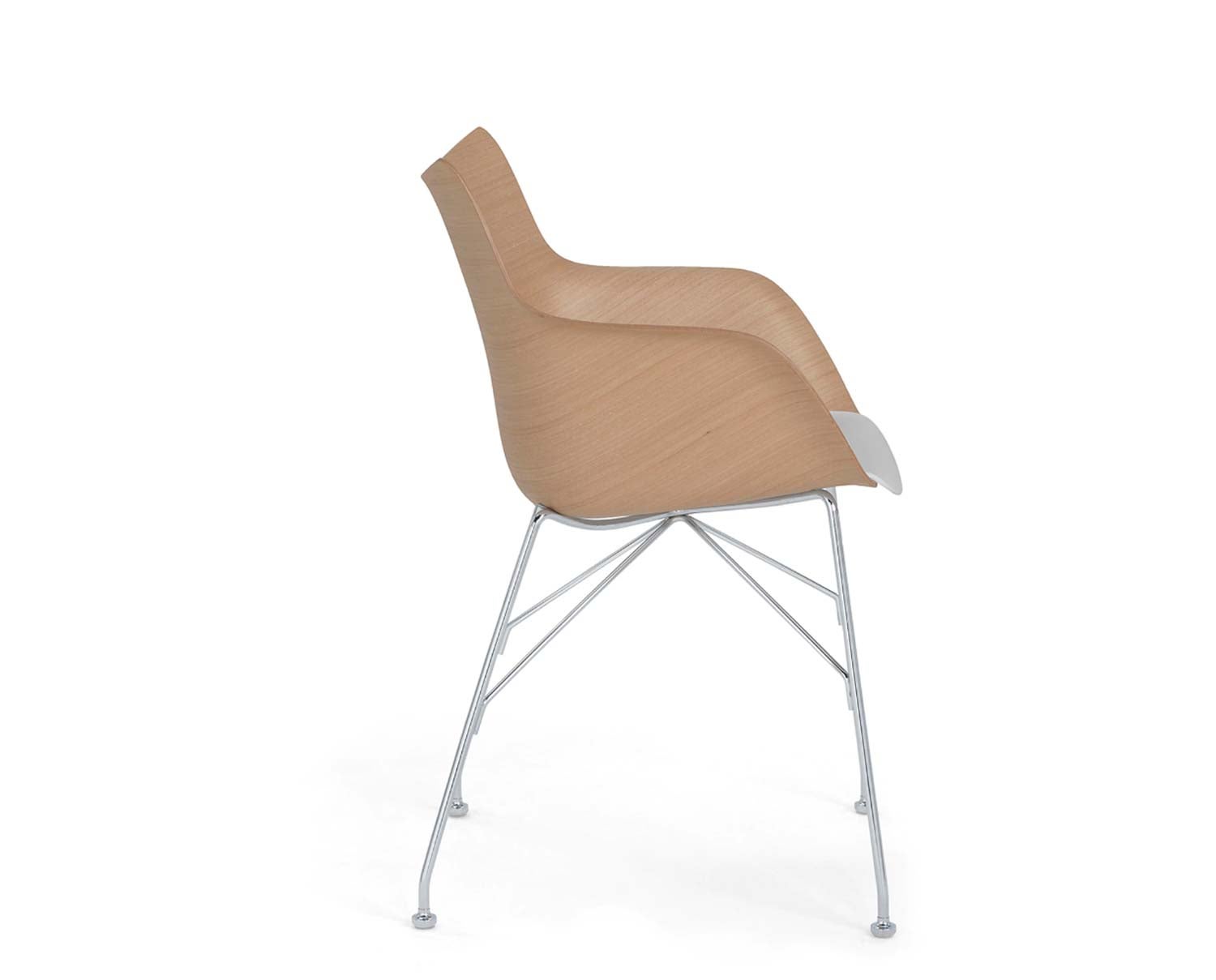 Q-wood-Light-Vener-chrome-sida-Kartell