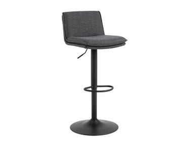 Flynn Barstol i stoffet Basel Mørkegrå