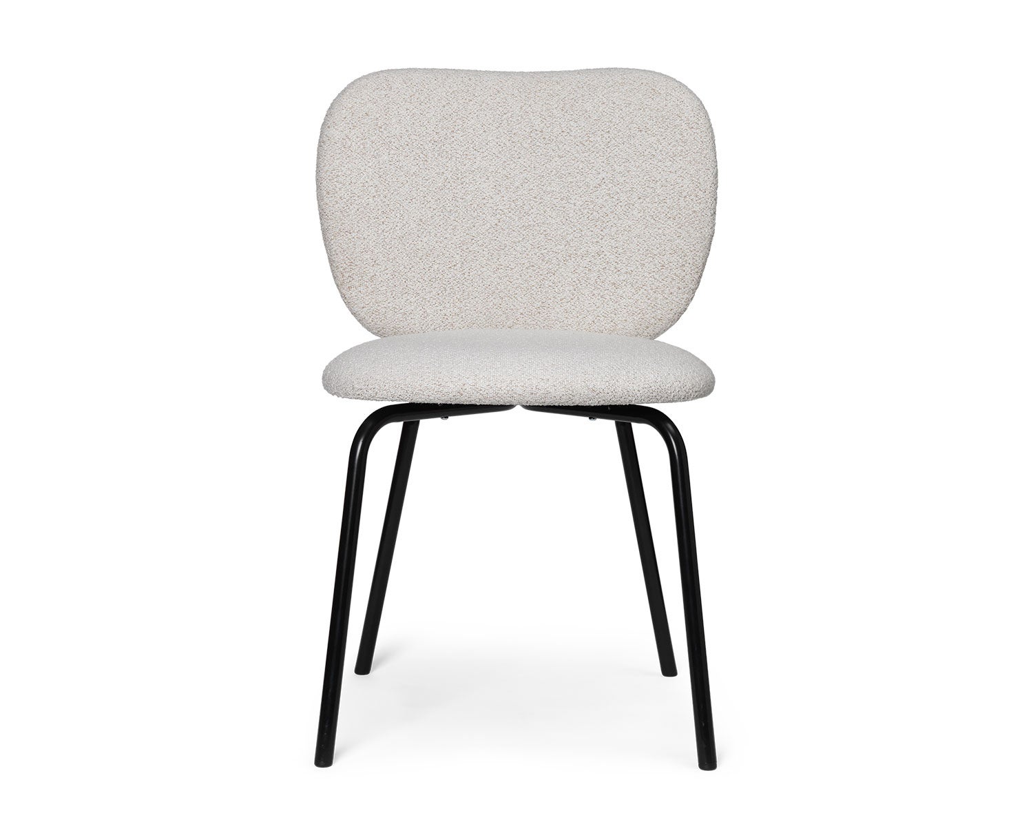 Ferm-Living-Rico-Chair-Black-Soft-Boucle-Off-White-Sand