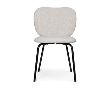 Ferm-Living-Rico-Chair-Black-Soft-Boucle-Off-White-Sand