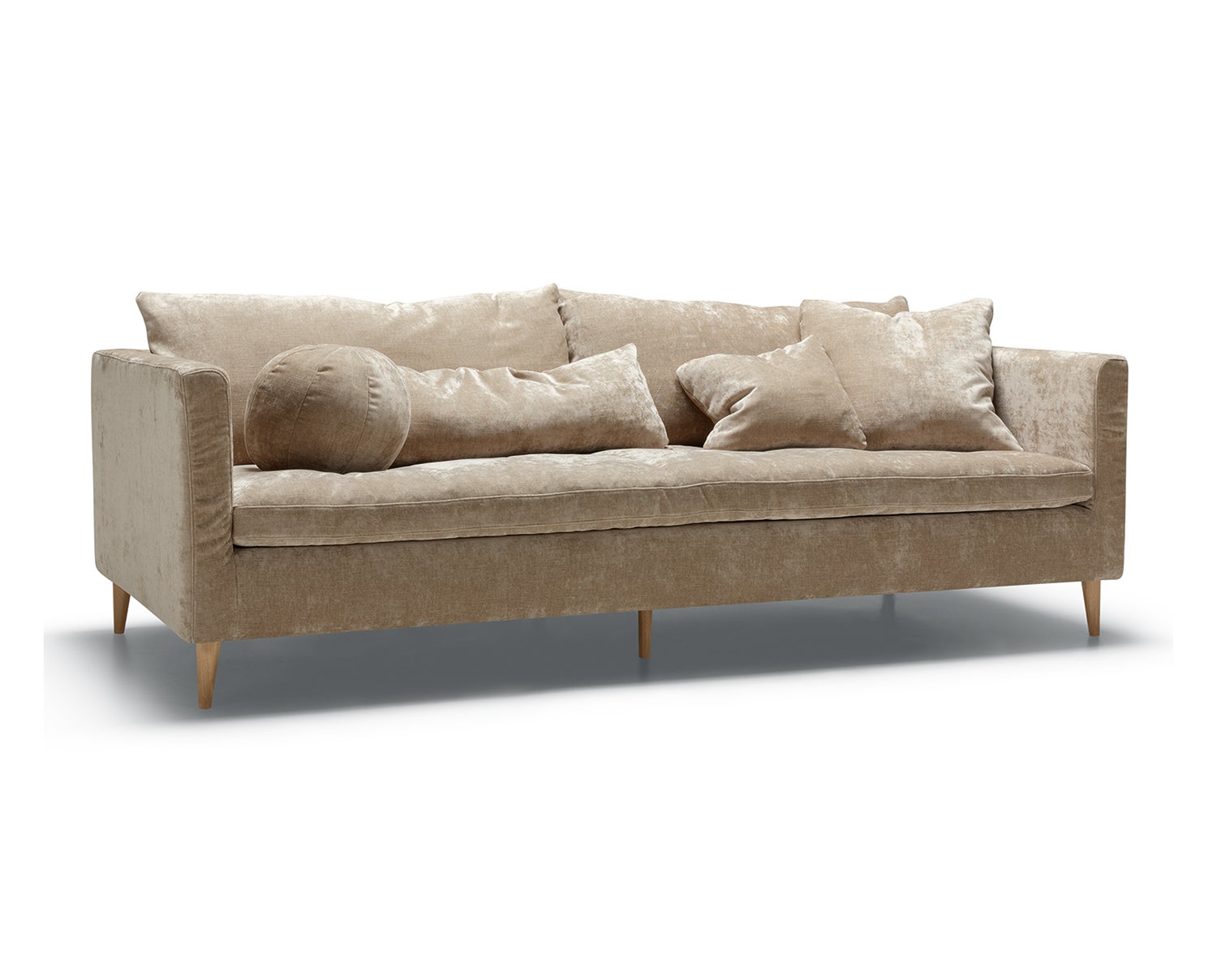 Sits Lill 3-personers sofa i beige, betrukket med stof Wildflower 2 Cold Beige