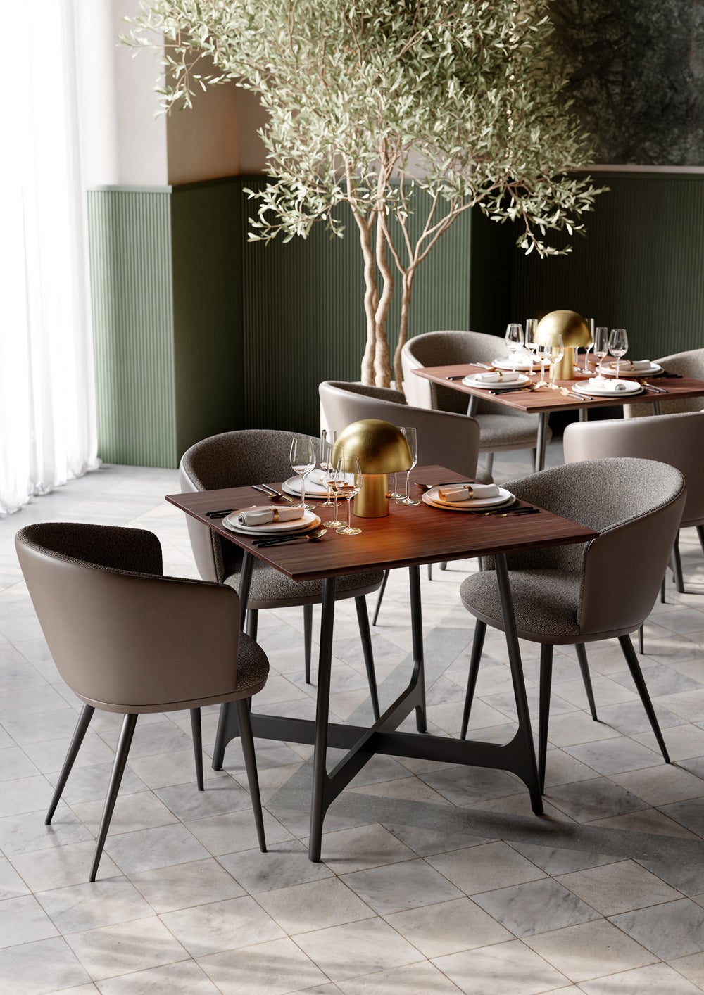 Hey-karmstol-major-brown-konstlader-boucle-black-ooid-able-walnut-veneer-lifestyle-3