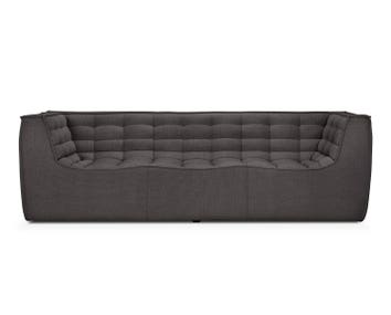 Ethnicraft-N701-Sofa-3S-Fabric-Dark-Grey-Arm-Rest