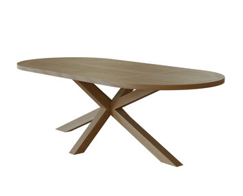 Ancona ovalt spisebord i olieret eg fra Kristensen & Kristensen