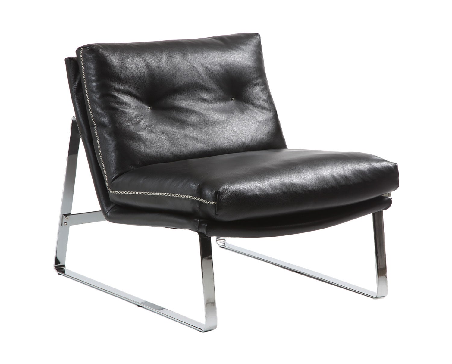 Conform-Shabby-Chair-Chrome-Leather-Fantasy-Black