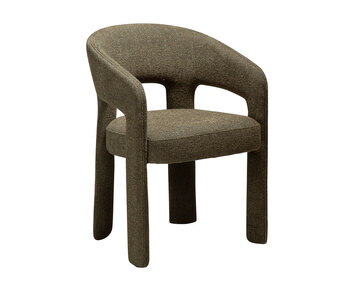 Dan-Form-Splendor-Arm-Chair-Dark-Olive-Boucle