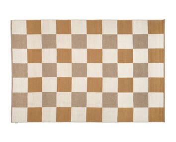 Classic-Collection-Checked-Rug-Yellow-Nature