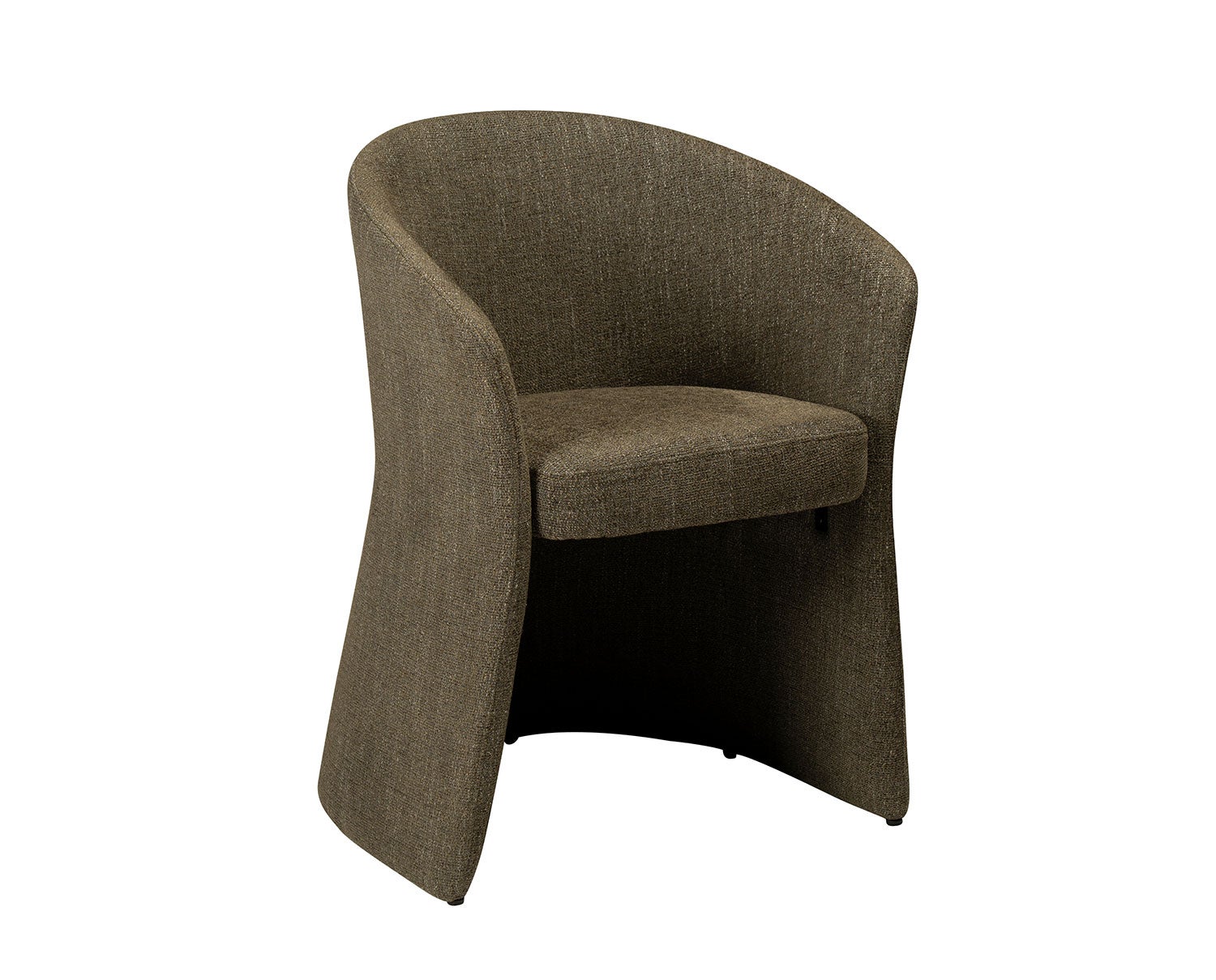 Dan-Form-Aura-Arm-Chair-Dark-Olive-Boucle