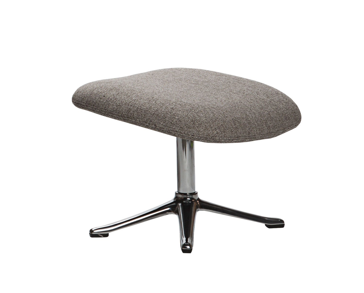 Stilo Fodskammel med ben i poleret aluminium