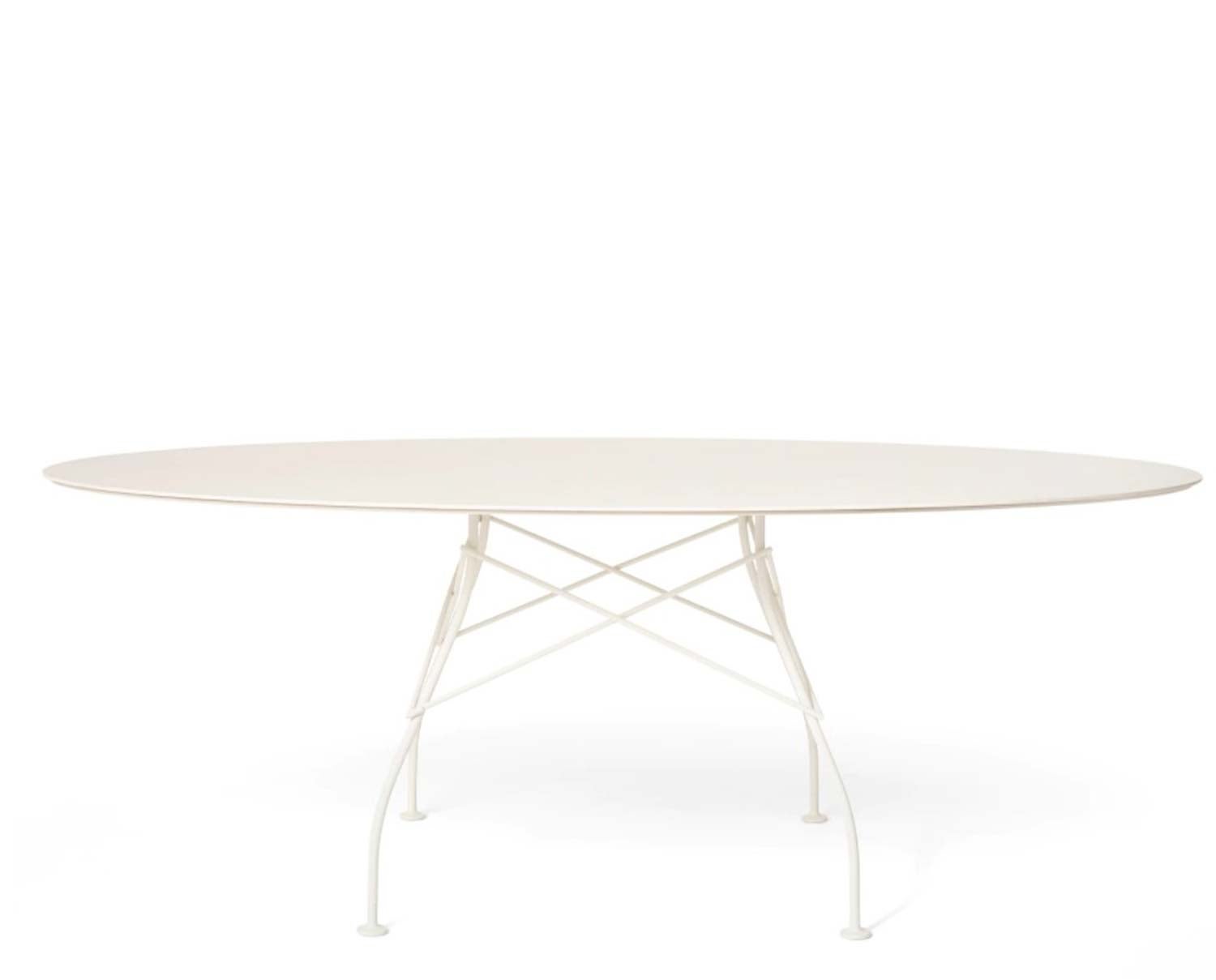 Glossy-outdoor-ovalt-vit-kartell