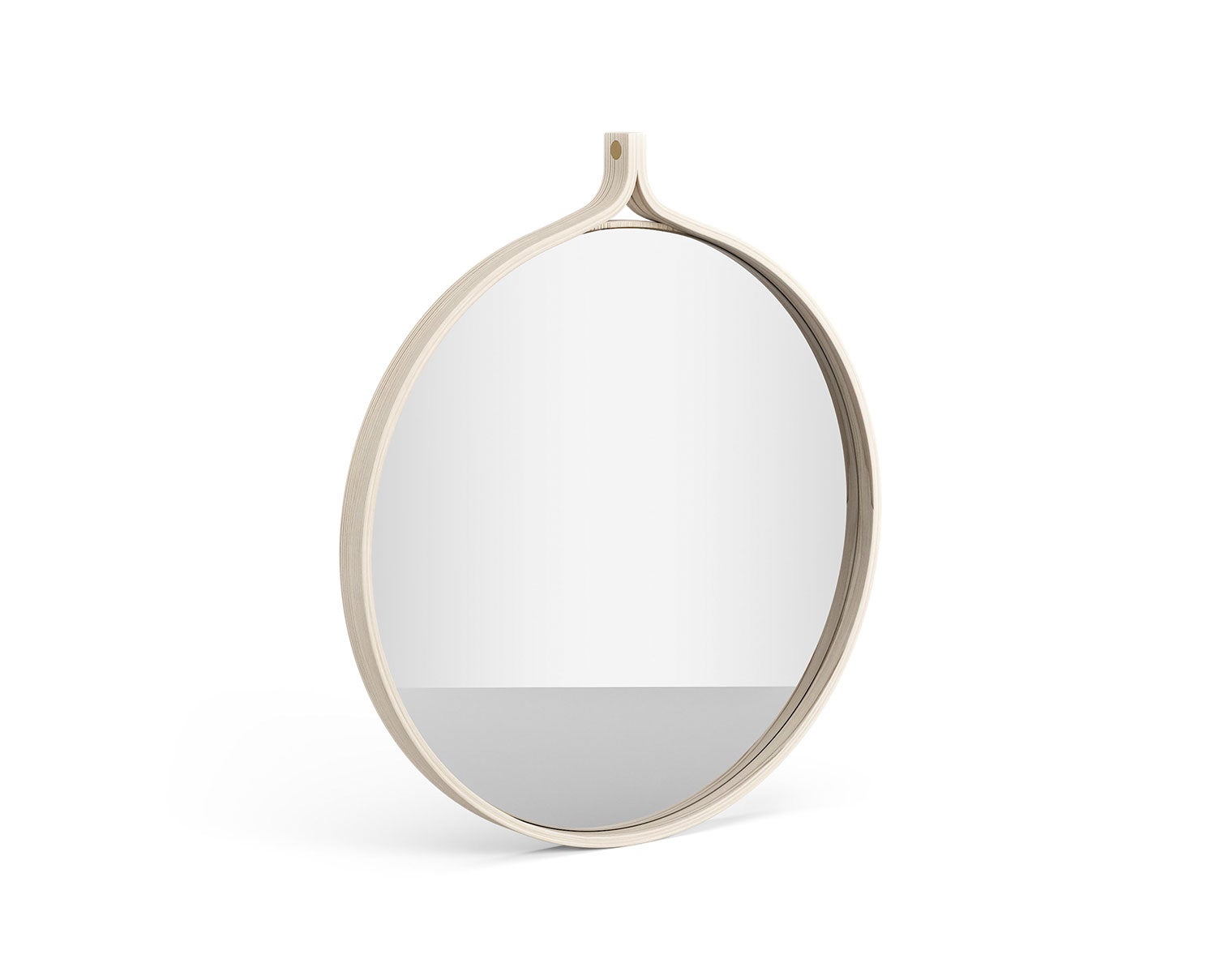Swedese-Comma-Mirror-D52-White-Pigmented