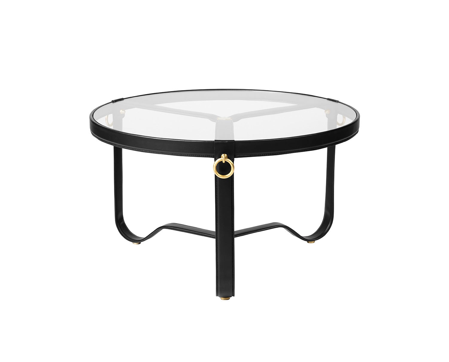 Adnet_CoffeeTable_Circular_70_Leather_Black