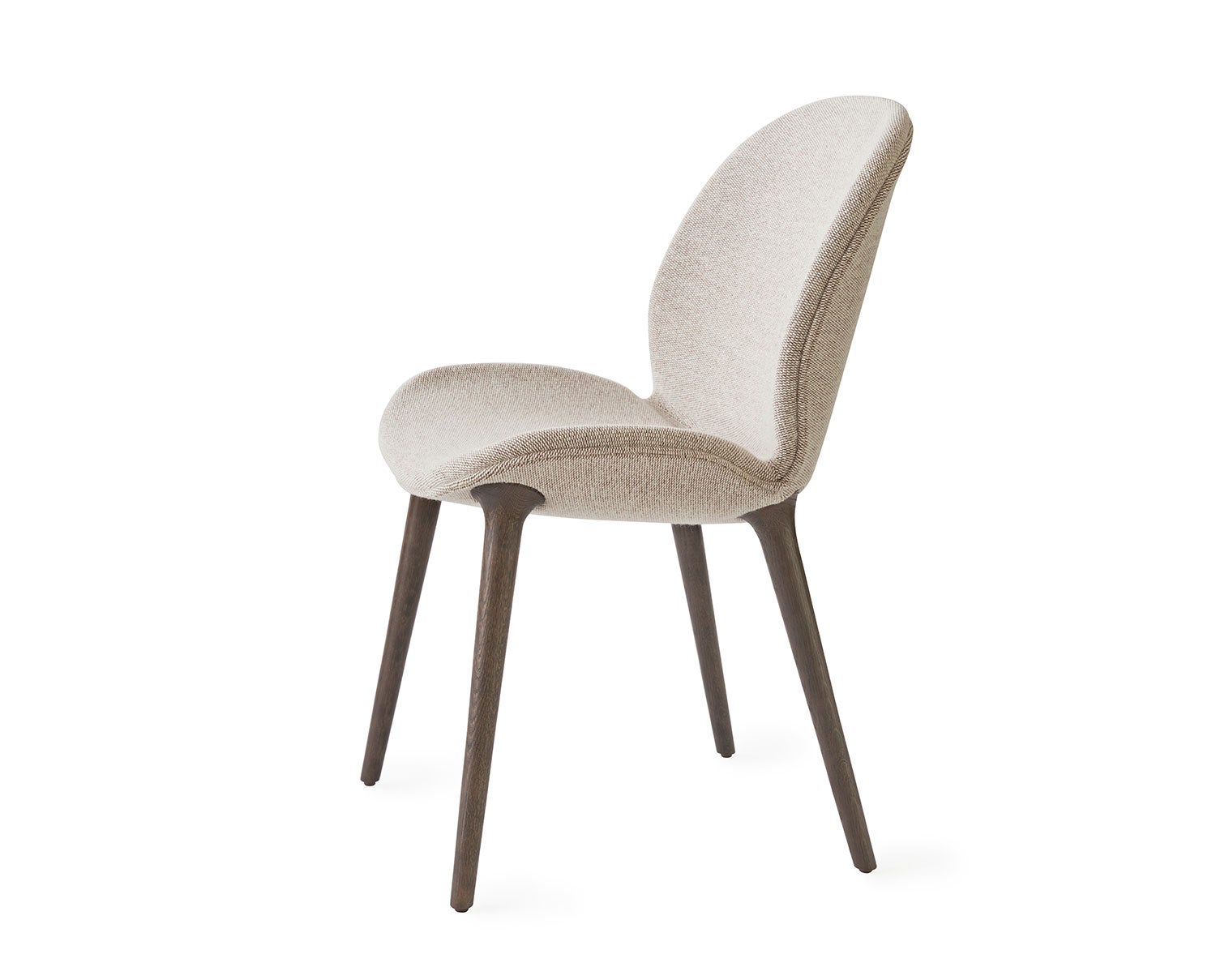 Vipp 462 Lodge Stol i stoffet Chestnut/Beige med mørke egetræben