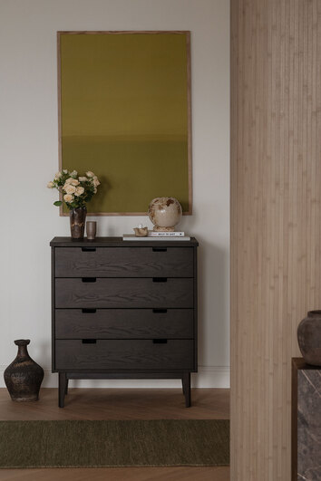 Rowico-Garrison-Chest-3-Drawers-Wide-Brown-Oak-Lifestyle