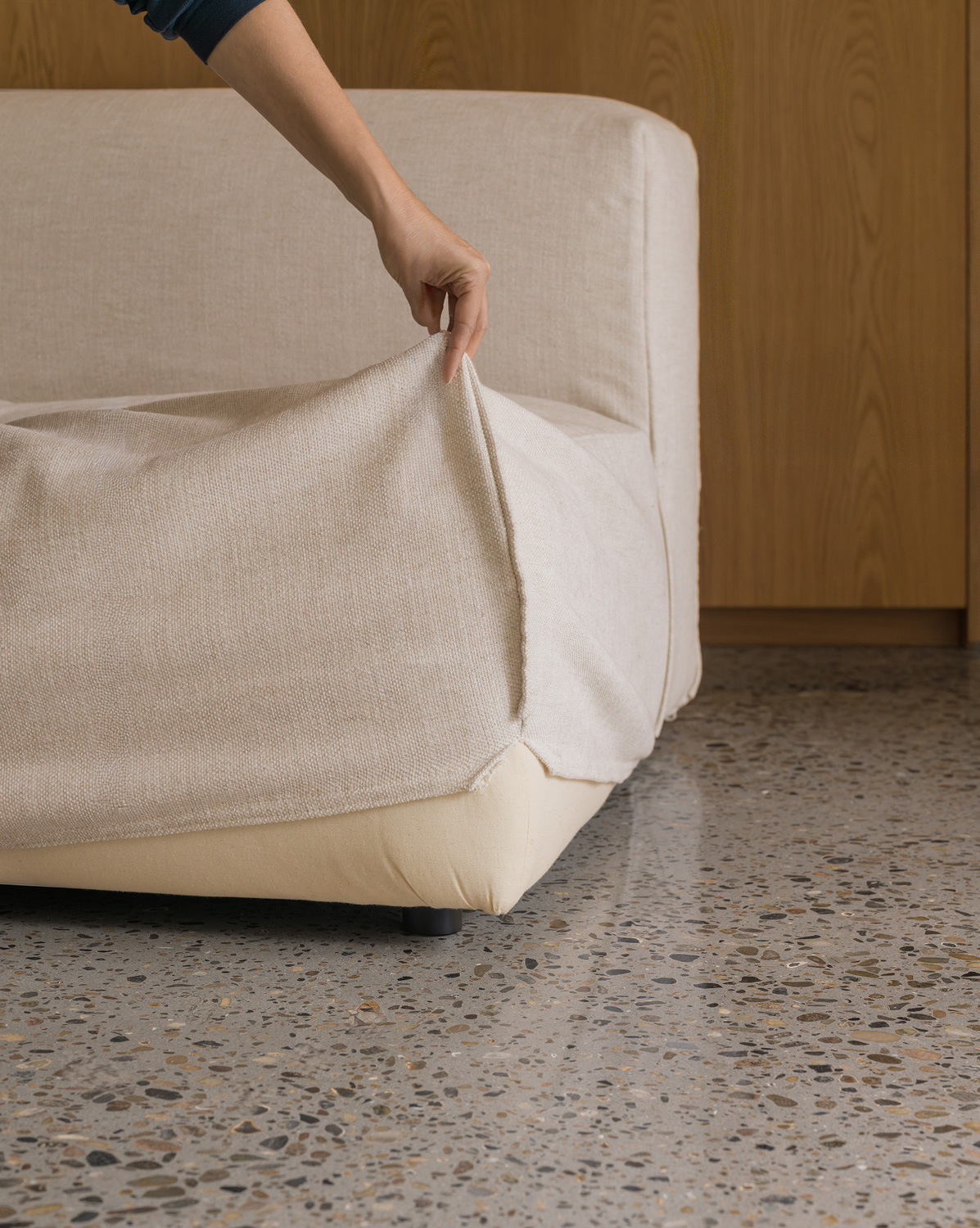 Aftageligt ekstra betræk. På billedet ses Edda sofa i farven Natural Beige 5.