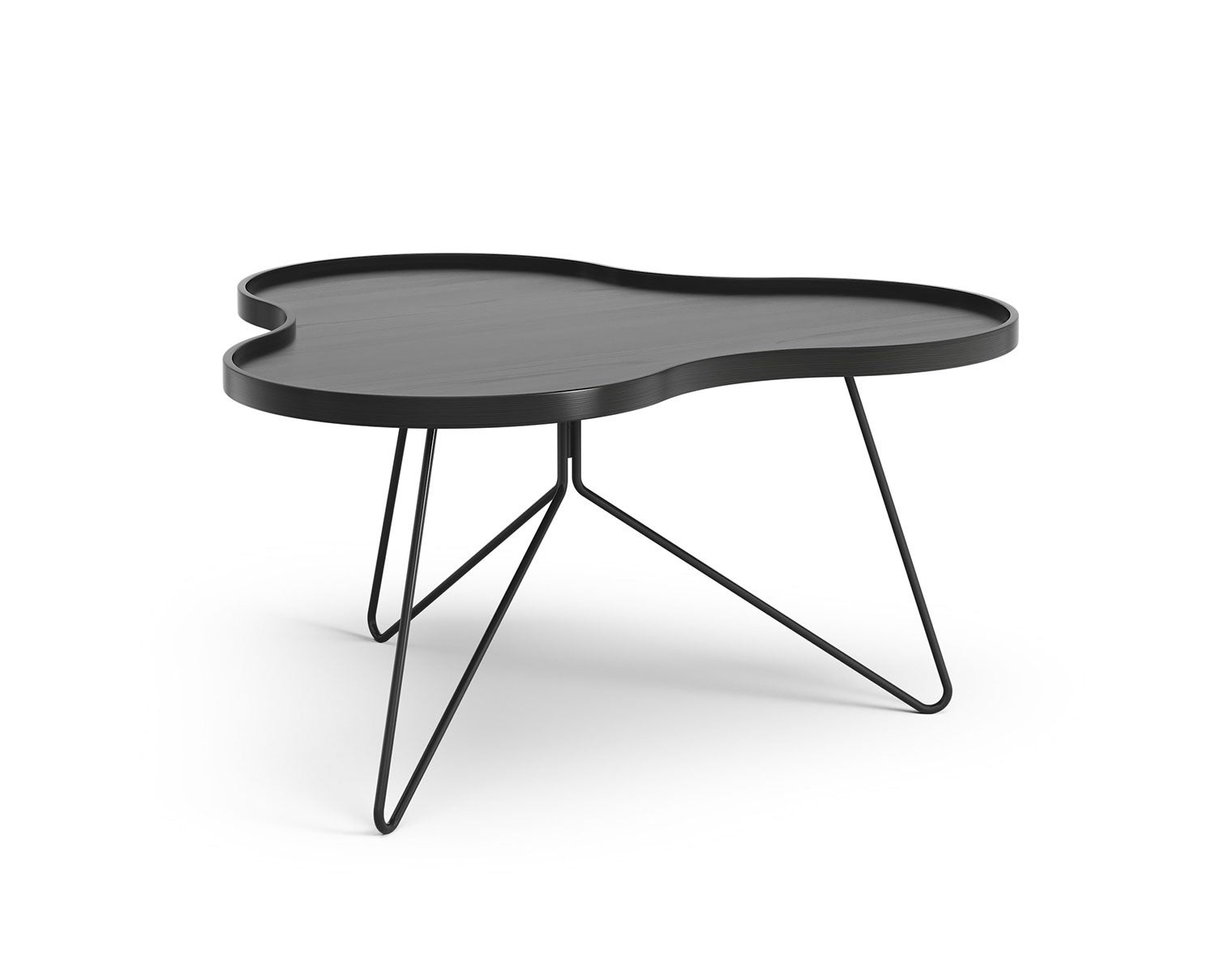 Flower-Mono-Table-90x84-Black-Ash-Black-Metal-H45