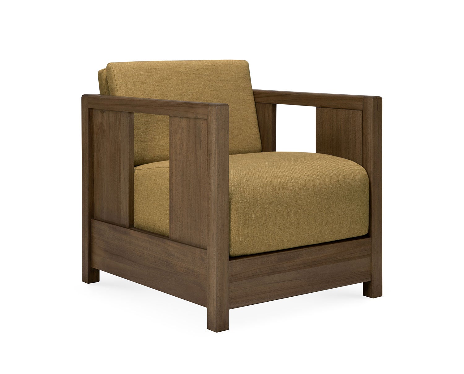 Ethnicraft-Roan-Lounge-Chair-Teak-Amber-Fabric