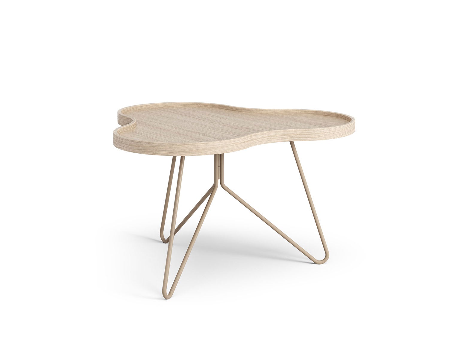 Flower-Mono-Table-66x62-Whitepigmented-Oak-Nutmeg-Metal-H39