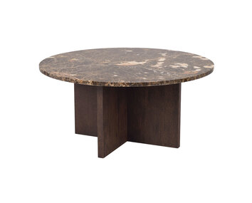 Brooksville-Soffbord-Runt-Brun-Brun-Emperador