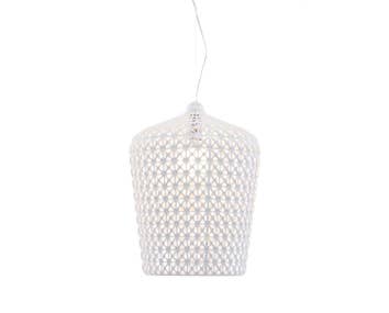 Kabuki-taklampa-white-glossy-1-Kartell