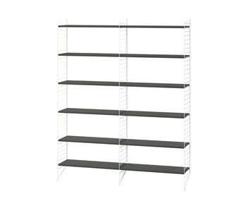 String Kombination Stue A Mørkegrå/Hvid