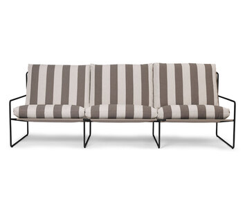 Ferm-Living-Desert-3-Seater-Black-Stripe-Chocolate