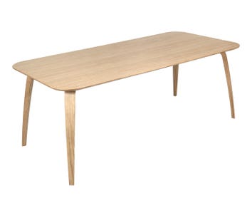 GUBI_DiningTable_Rectangular_200x100x73_WoodBase_Oak_Wood_Oak