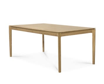 Bok Spisebord 160x80 i lakeret eg