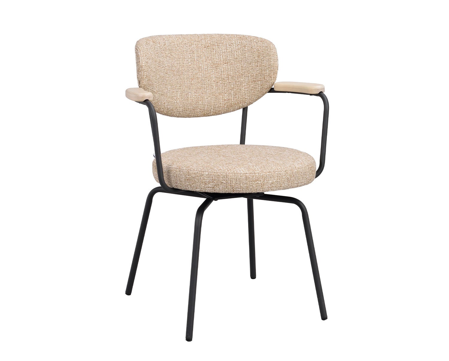 Rowico-Merrick-Arm-Chair-Beige-Black-Metal