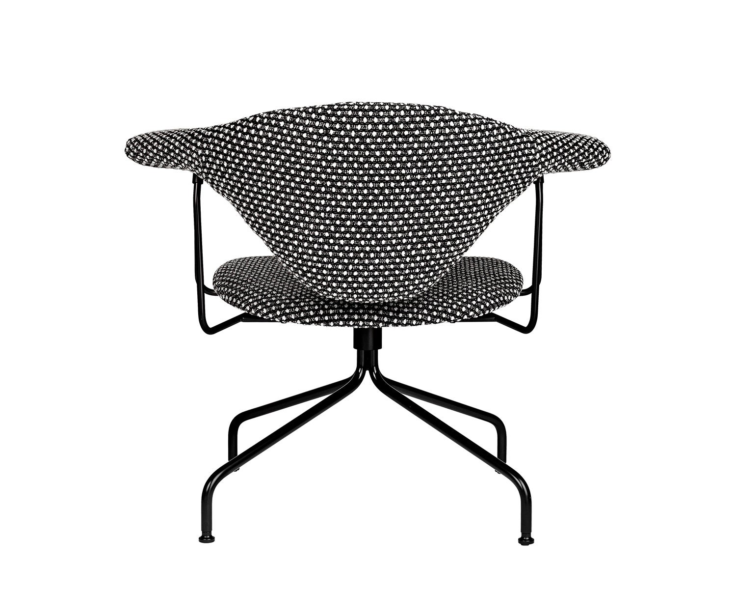 Masculo_LoungeChair_Swivel_Black_Dedar_Pon-Pon-001_Back