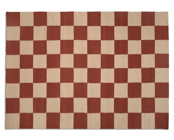 Square Tæppe i farven Terracotta/Natur