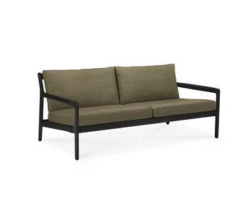 Ethnicraft-Jack-Outdoor-Sofa-2S-Black-Teak-Green
