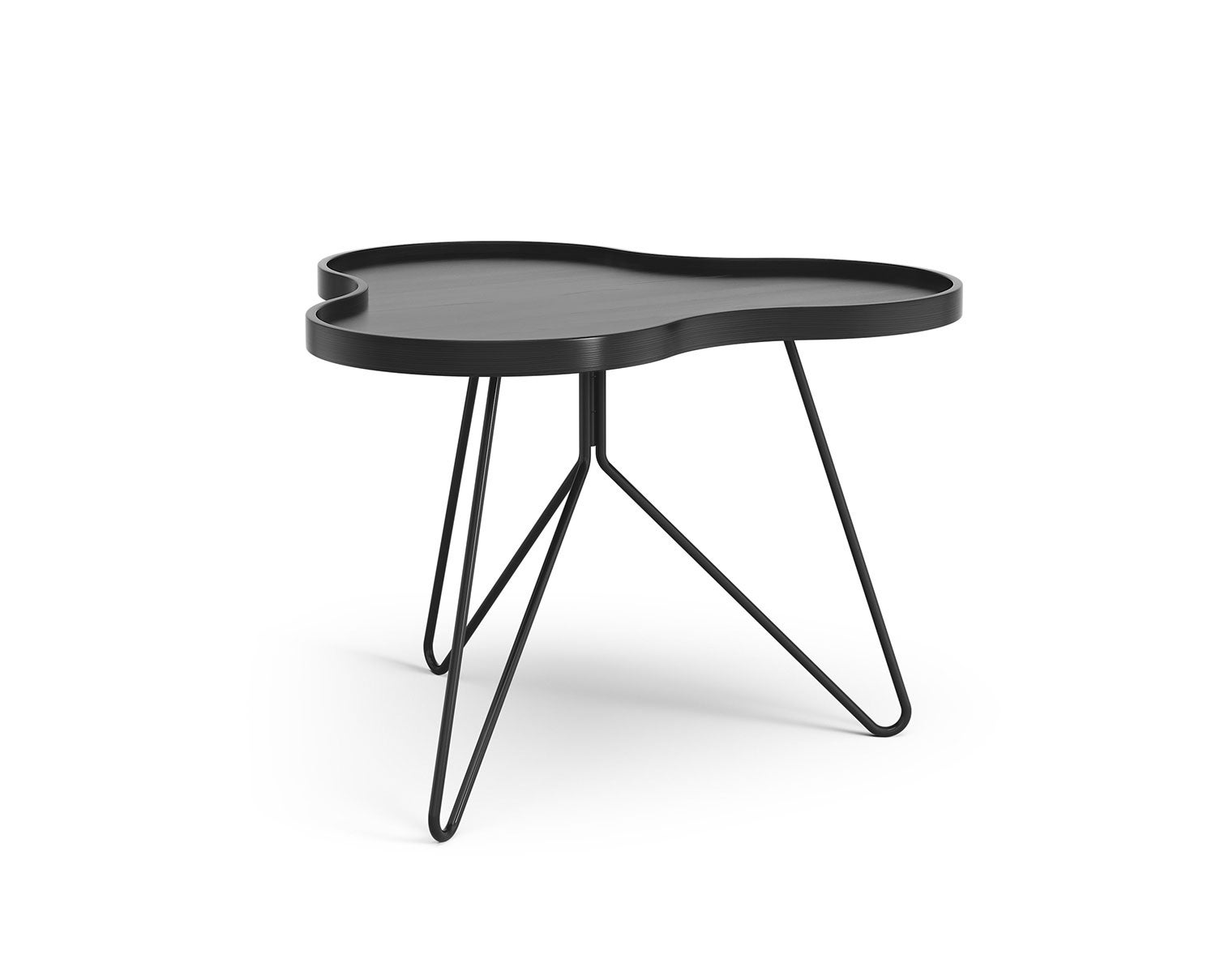 Flower-Mono-Table-66x62-Black-Ash-Black-Metal-H45
