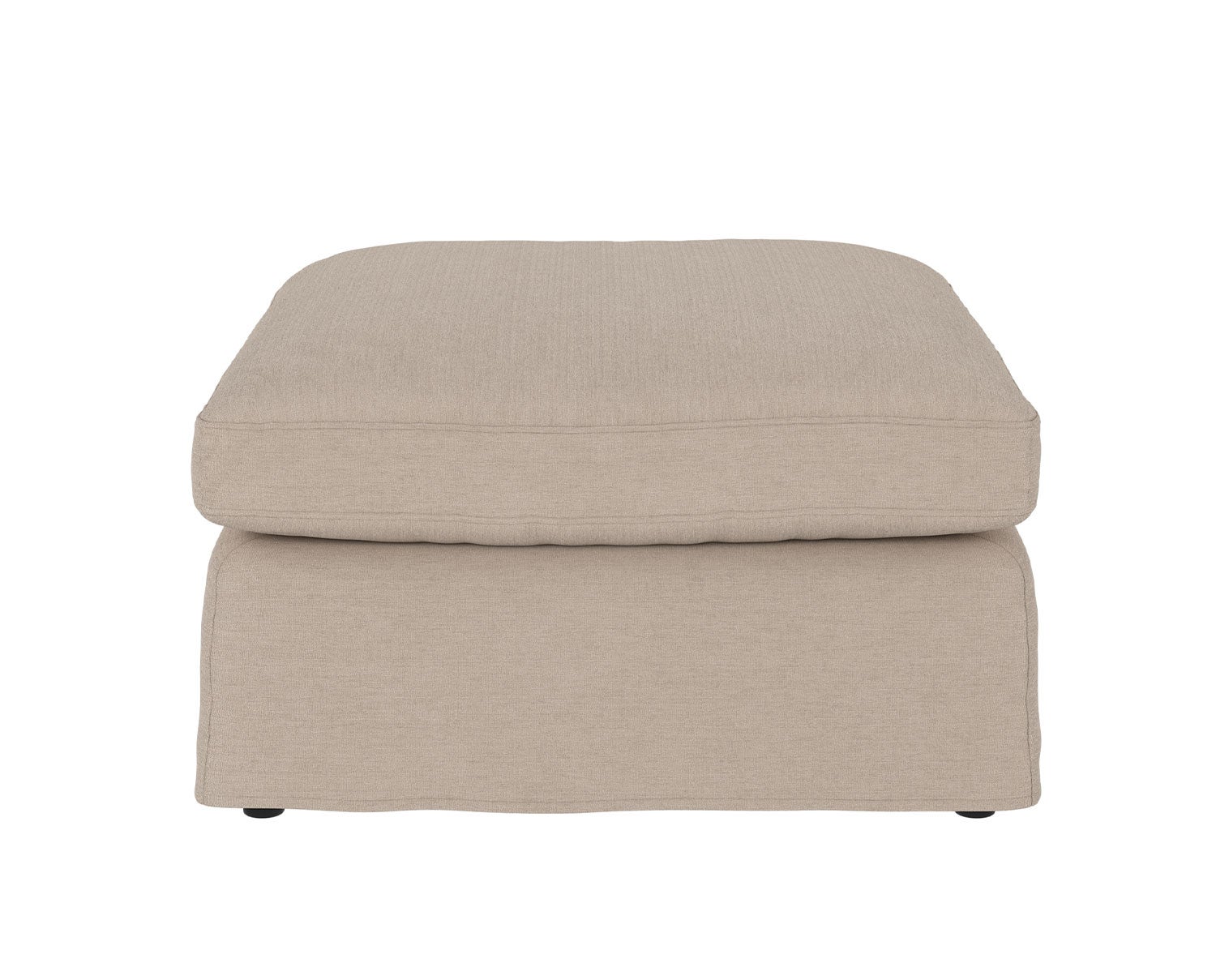 Peyton Fodskammel i stoffet Ursula 282 Beige