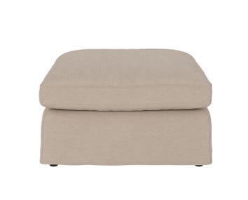 Peyton Fodskammel i stoffet Ursula 282 Beige
