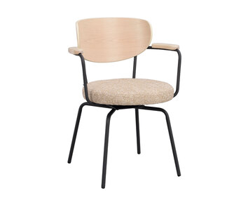 Rowico-Merrick-Arm-Chair-Oak-Beige-Black-Metal