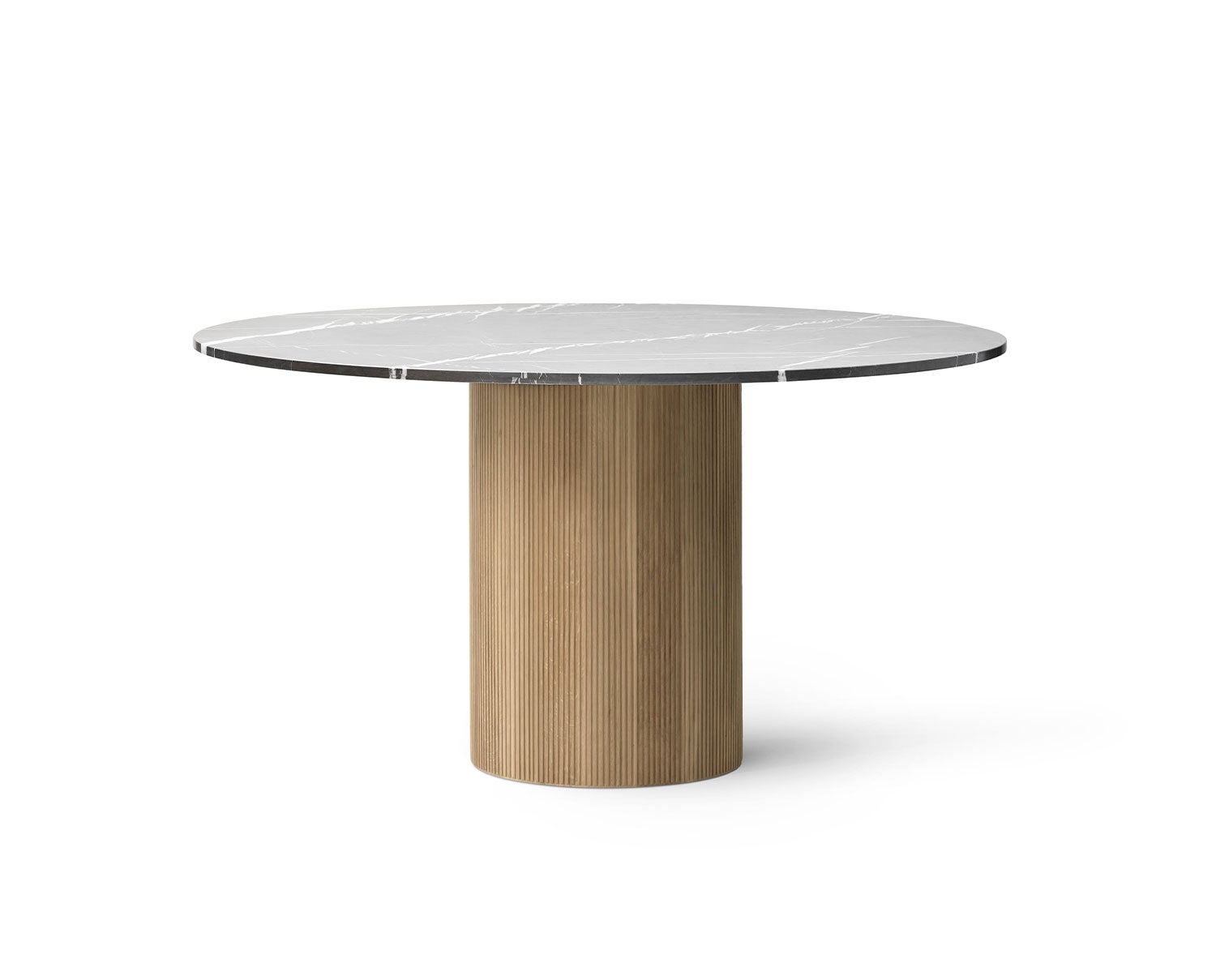 Vipp 494 Spisebord i lys eg med bordplade i Pietra Grey marmor