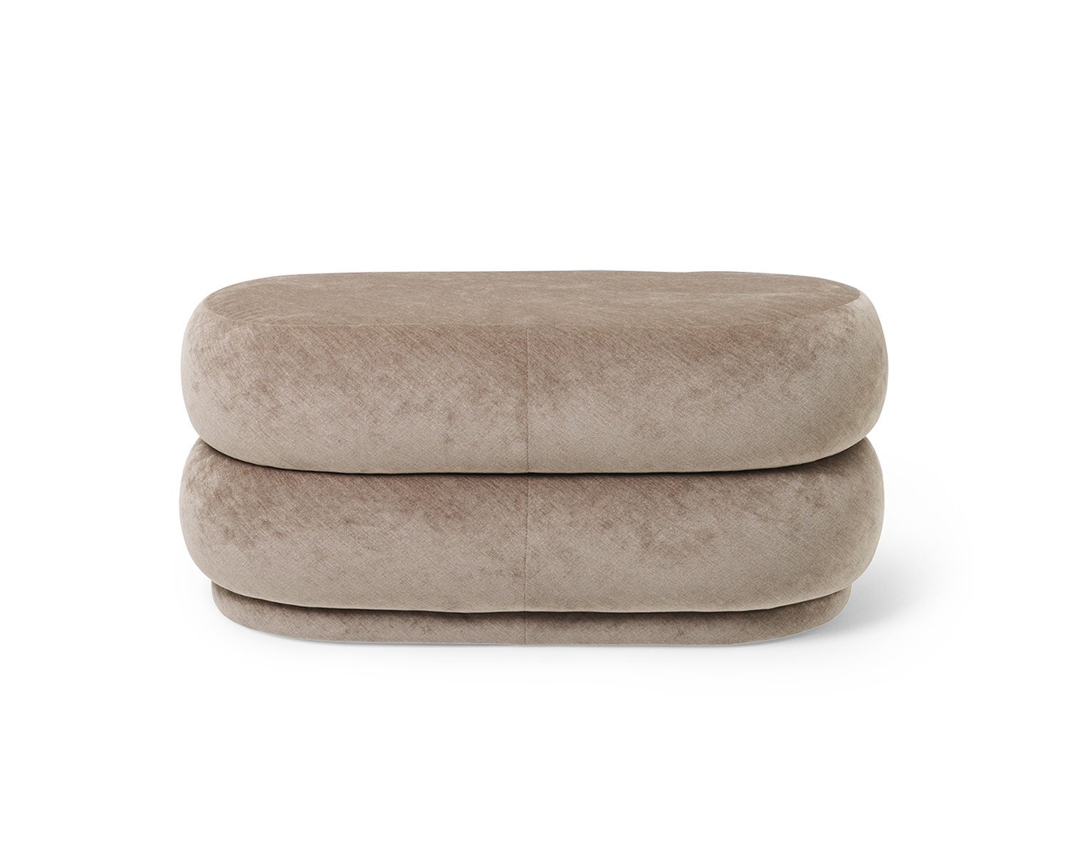 Ferm-Living-Pouf-Oval-Faded-Velvet-Beige