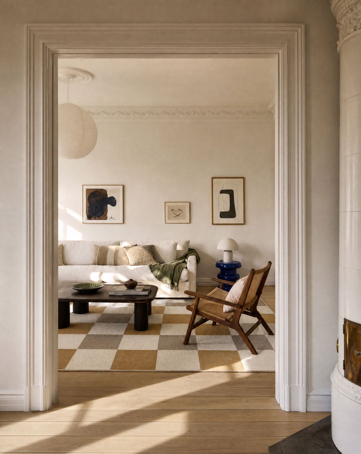 Classic-Collection-Checked-Rug-Yellow-Nature-Lifestyle