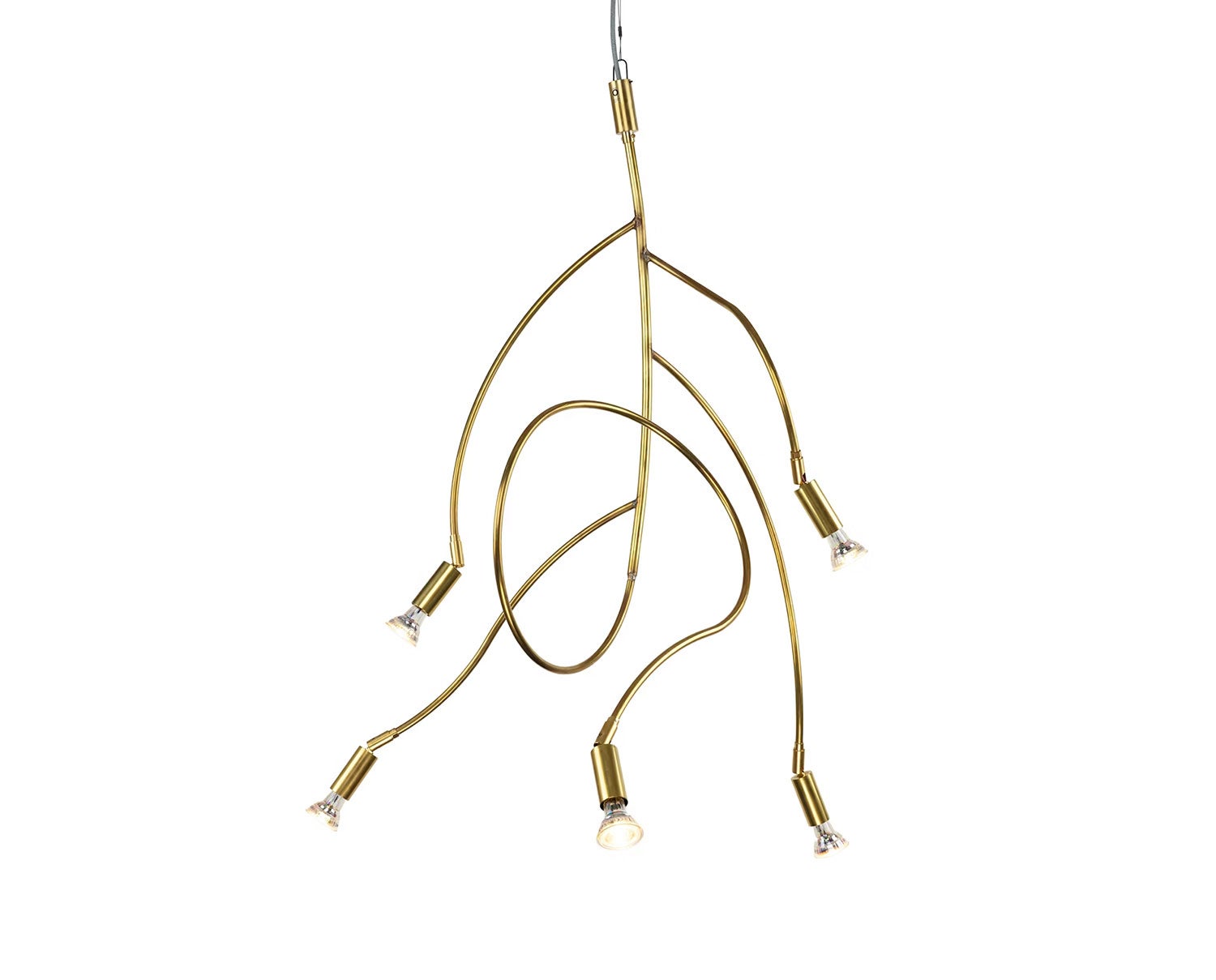 Ranka-5-Brass-Ceiling-Lamp-Orsjo-Belysning