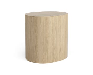 Log-Forvaringsbord-Naturlackad-Ekfaner-50x40-CM