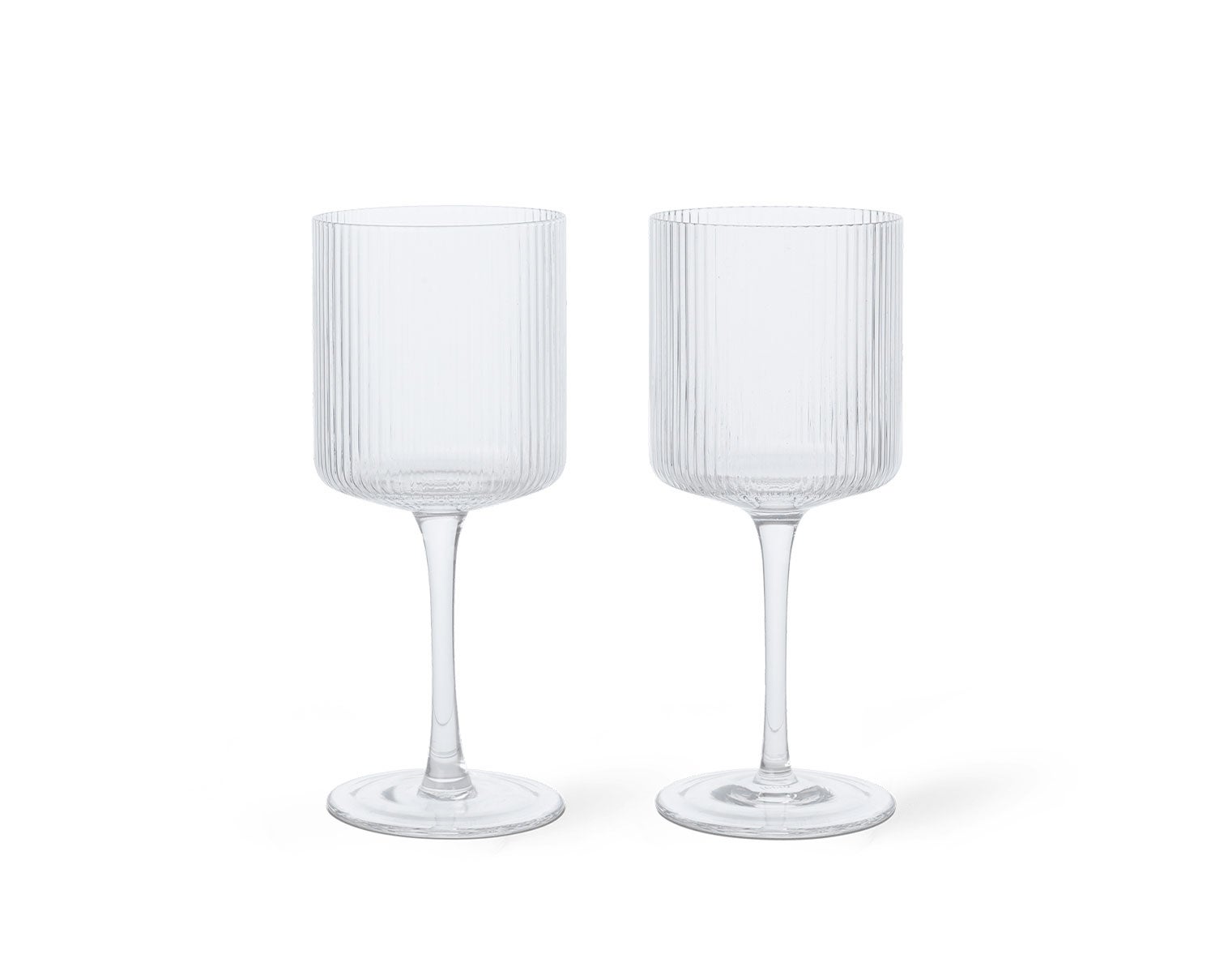 Ferm-Living-Ripple-White-Wine-Glasses-Clear